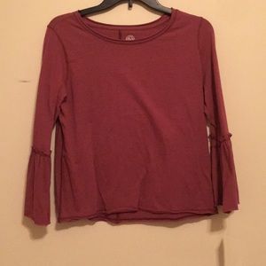 NEW bell sleeve long sleeve shirt